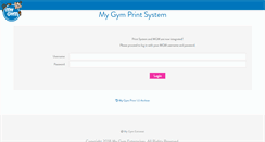 Desktop Screenshot of mygymprint.com